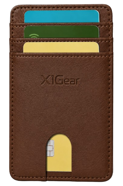 Mens Slim Wallet | Minimalist Brown